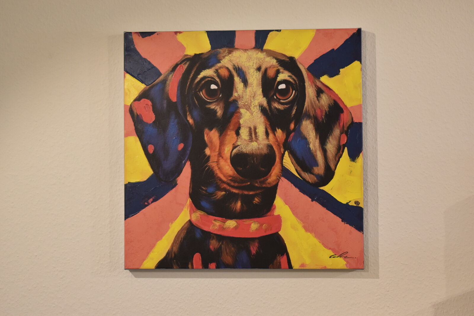 Farbenfrohes Wandbild aus unserer Ausstellung